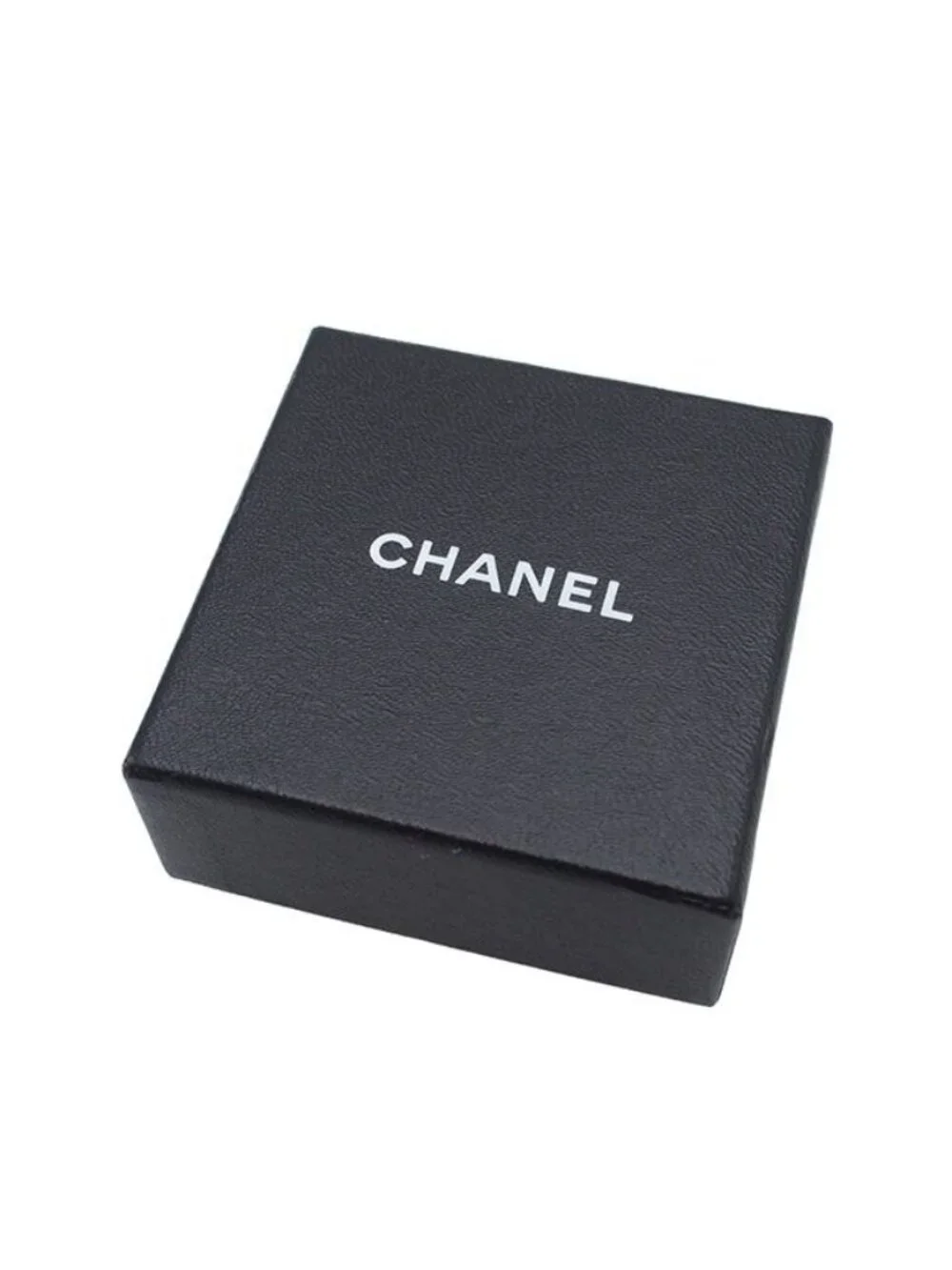 Chanel Earrings Gold Metal Oval CC Logo Vintage